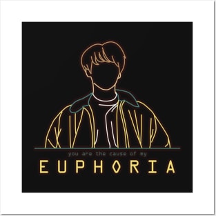 BTS JUNGKOOK EUPHORIA LINE ART Posters and Art